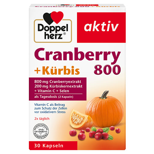 DOPPELHERZ Cranberry+K&uuml;rbis Kapseln