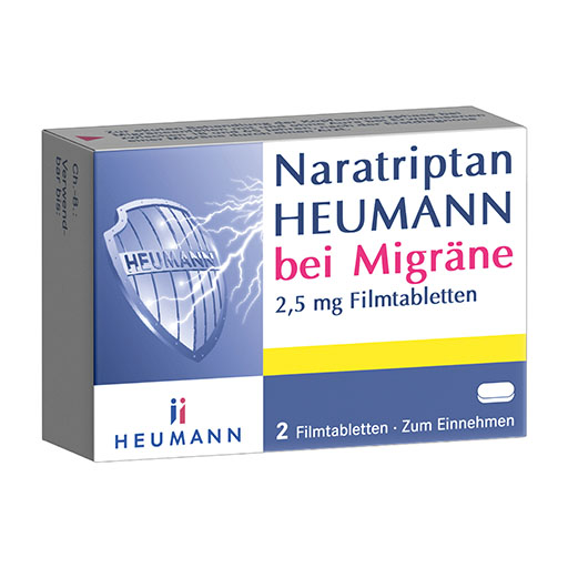NARATRIPTAN Heumann bei Migräne 2,5 mg Filmtabl.