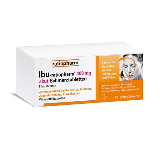 IBU-RATIOPHARM 400 mg akut Schmerztbl.Filmtabl.