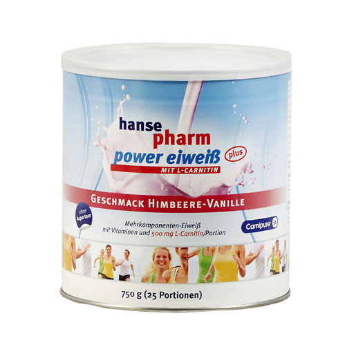 HANSEPHARM Power Eiwei&szlig; plus Himbeere-Vanille Plv.