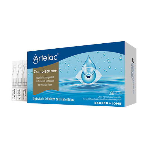 ARTELAC Complete EDO Augentropfen f&uuml;r trockene/tr&auml;nende Augen
