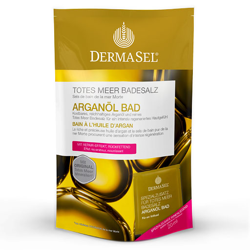 DERMASEL Totes Meer Badesalz+Argan&ouml;l
