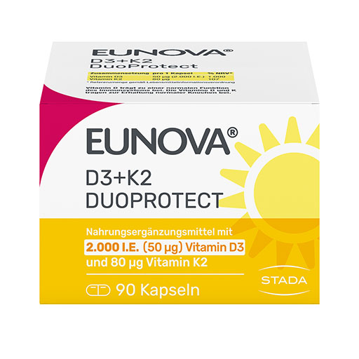 EUNOVA DuoProtect D3+K2 2000 I.E./80 &mu;g Kapseln