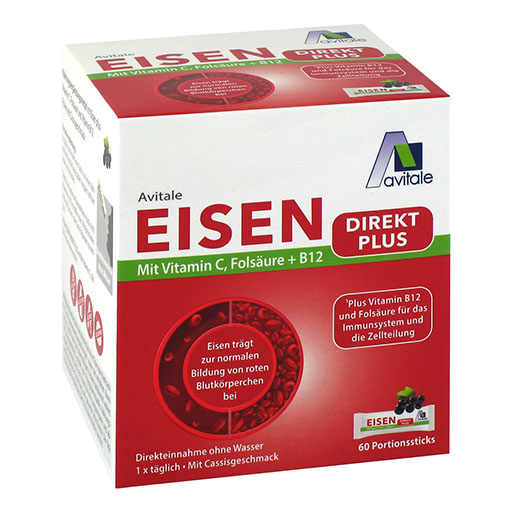 EISEN DIREKT plus Vitamin C+Fols&auml;ure+B12 Pulver