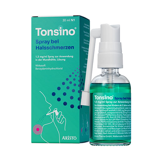 TONSINO Spray bei Halsschmerzen