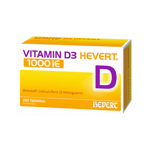 VITAMIN D3 HEVERT 1000 I.E. Tabletten